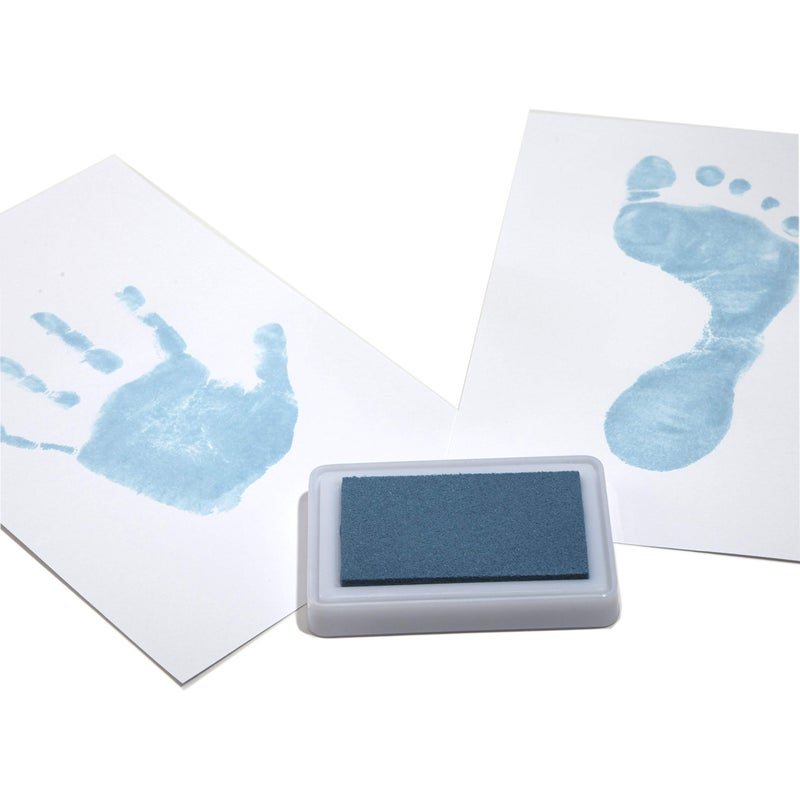 Baby's Touch Baby Safe Reusable Hand & Foot Print Ink Pads - Blue - Image 2